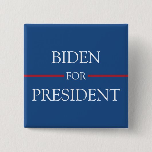 Joe Biden für Präsidenten Red White und Blau Button (Vorderseite)