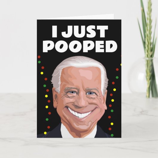 JOE BIDEN FUUNY KACKTE GEKACKT CHRISTMAS CARDS KARTE (Vorderseite)