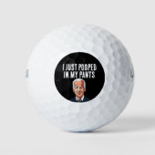 JOE BIDEN GEKACKT PANTS FUNNY GOLF BALLS GOLFBALL (Vorderseite)