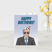 Joe Biden Greeting Karte (Gelbe Blume)