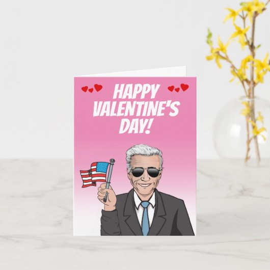 Joe Biden Greeting Karte (Gelbe Blume)