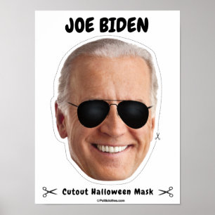 Joe Biden Halloween Mask Poster