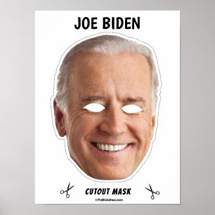 JOE BIDEN Halloween Mask Poster