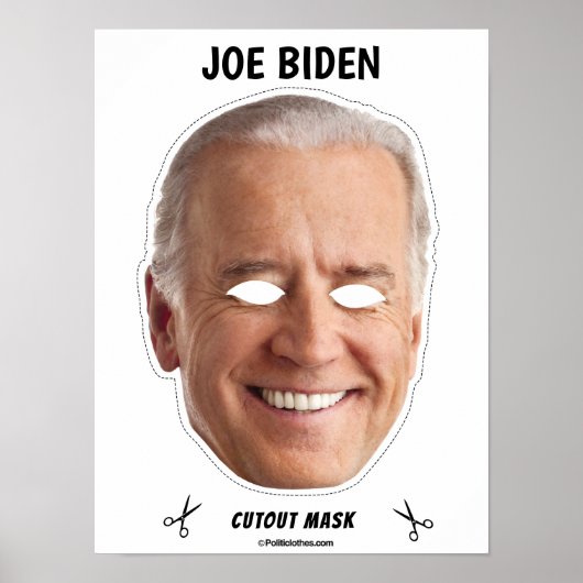 JOE BIDEN Halloween Mask Poster (Vorne)