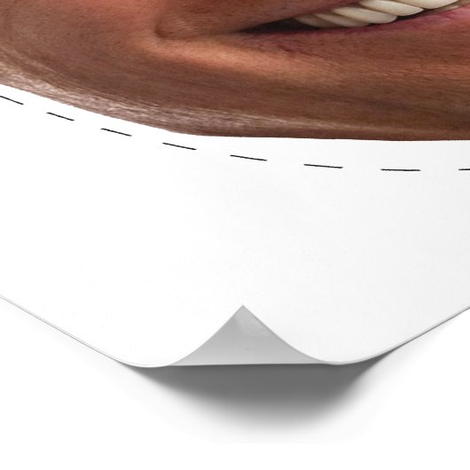 Joe Biden Halloween Mask Poster (Ecke)