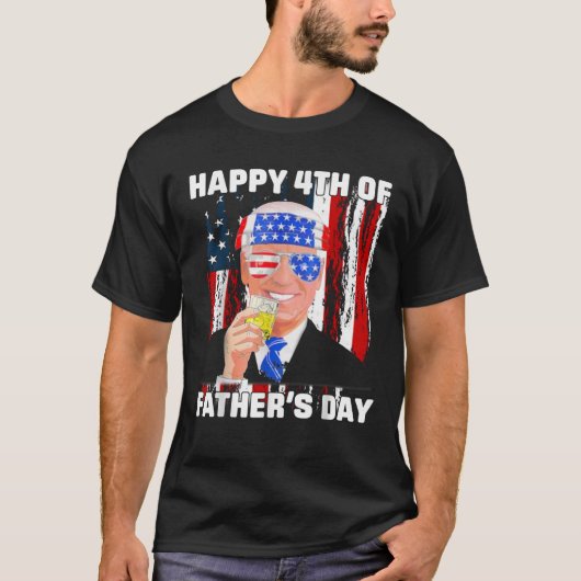 Joe Biden Happy 4th Of July Confused Father s Day  T-Shirt (Vorderseite)