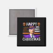 Joe Biden Happy Halloween Flag Magnet (Vorderseite/Rückseite)