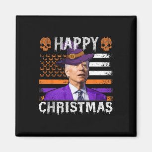 Joe Biden Happy Halloween Flag Magnet