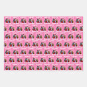 Joe Biden Happy Oaster Christmas Pink Gift Wrap Geschenkpapier Set (Vorderseite)