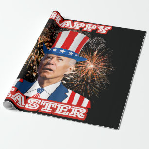 Joe Biden Happy Oaster Geschenkpapier
