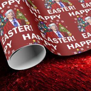 Joe Biden Happy Oaster Geschenkpapier
