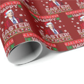 Joe Biden Happy Oaster Geschenkpapier (Rolleneckpunkt)