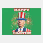 Joe Biden Happy Oaster Geschenkpapier Set (Vorderseite 3)