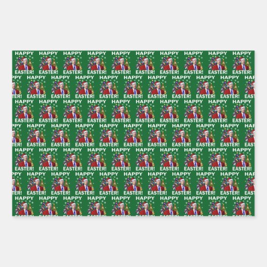 Joe Biden Happy Oaster Geschenkpapier Set (Vorderseite 2)
