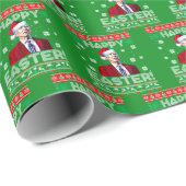 Joe Biden Happy Oaster Weihnachten Geschenkpapier (Rolleneckpunkt)