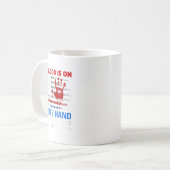 Joe Biden hat Blut in den Händen. Kaffeetasse (Vorderseite Links)