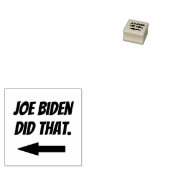 Joe Biden hat diese Gummi-Briefmarke gemacht Gummistempel (Stempel)