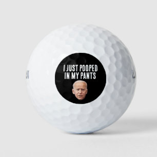 JOE BIDEN HAT IN DIE HOSEN GESCHISSEN LUSTIGE GOLF GOLFBALL