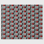 Joe Biden Heart Gift Geschenkpapier (Flach)