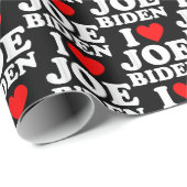 Joe Biden Heart Gift Geschenkpapier (Rolleneckpunkt)