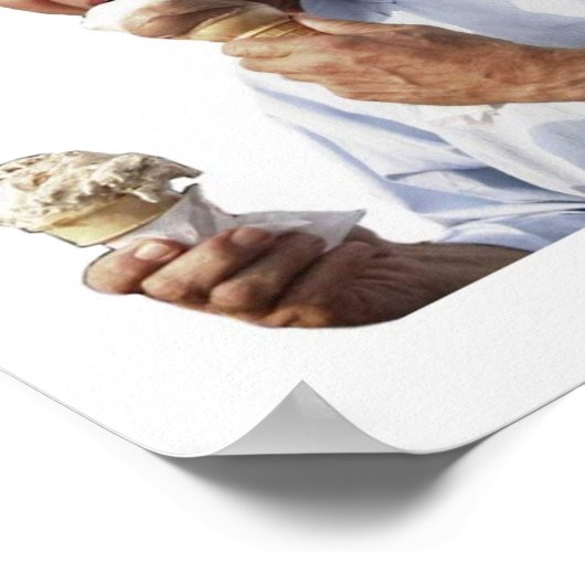 Joe Biden Ice Cream Meme Poster (Ecke)