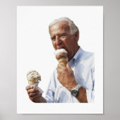 Joe Biden Ice Cream Meme Poster (Vorne)
