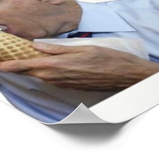 Joe Biden Ice Cream Poster (Ecke)