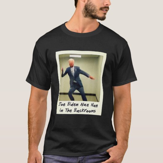 Joe Biden in den Hinterzimmern Real Foto T-Shirt (Vorderseite)