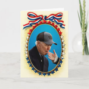 Joe Biden individuell anpassbare Weihnachtskarte Feiertagskarte