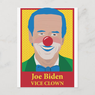 Joe Biden ist ein Clown Postkarte