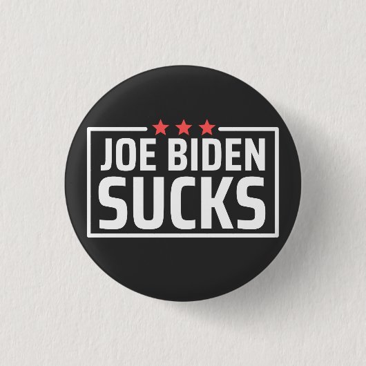 joe Biden Ist zum Kotzen Button (Vorderseite)