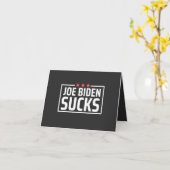 joe Biden Ist zum Kotzen Karte (Gelbe Blume)