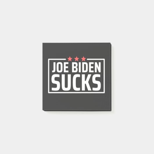 joe Biden Ist zum Kotzen Post-it Klebezettel (Vorderseite)