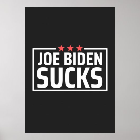 joe Biden Ist zum Kotzen Poster (Vorne)