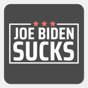 joe Biden Ist zum Kotzen Quadratischer Aufkleber