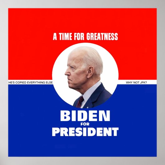 Joe Biden JFK-Style Poster (Vorne)