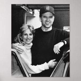 Joe Biden Jill Biden altes Foto Poster