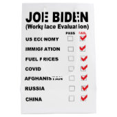 Joe Biden Job Evaluation Mittlere Geschenktüte (Rückseite)