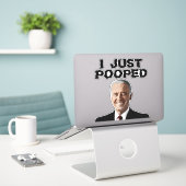 JOE BIDEN KACKTE 8X8 DECAL STICKER (Laptop auf Schreibtisch)