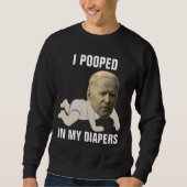 JOE BIDEN KACKTE IN DIAPERS FUNNY T - Shirt (Vorderseite)