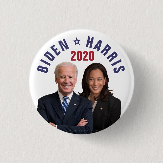 Joe Biden Kamala Harris 2020 President Vice Fotos Button (Vorderseite)