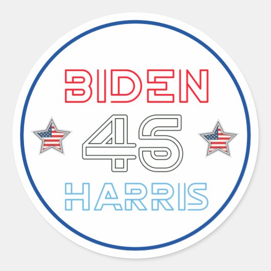 Joe Biden Kamala Harris 2020 Runder Aufkleber (Vorderseite)