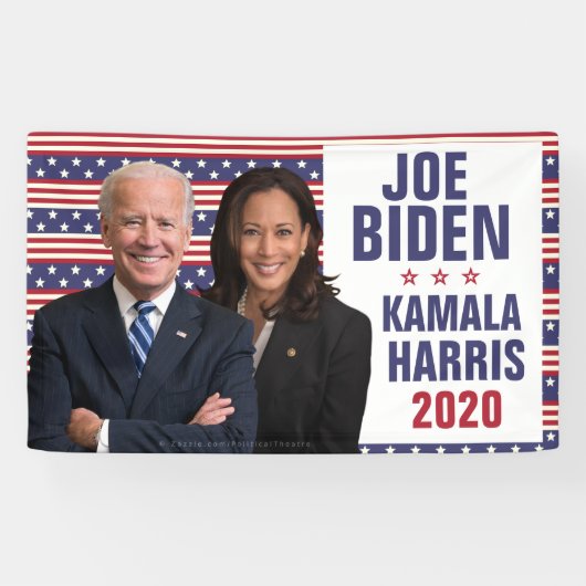 Joe Biden Kamala Harris 2020 US-Präsident Foto Banner (Horizontal)