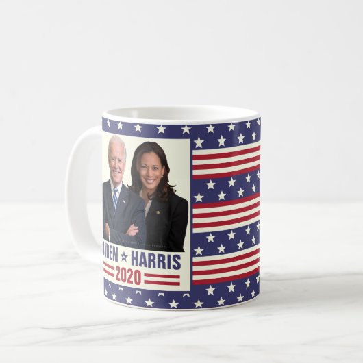 Joe Biden Kamala Harris 2020 US-Präsident Foto Kaffeetasse (Vorderseite Links)