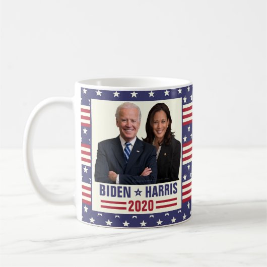 Joe Biden Kamala Harris 2020 US-Präsident Foto Kaffeetasse (Links)