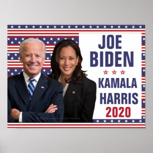 Joe Biden Kamala Harris 2020 US-Präsident Foto Poster
