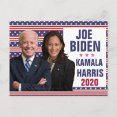 Joe Biden Kamala Harris 2020 US-Präsident Foto Postkarte (Vorderseite)
