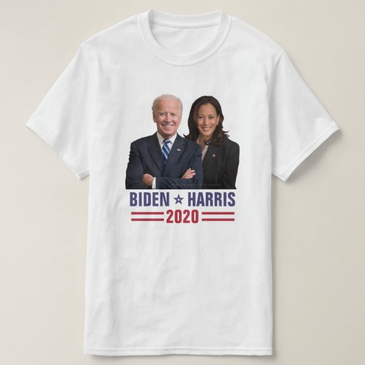 Joe Biden Kamala Harris 2020 US-Präsident Foto T-Shirt (Design vorne)