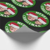 Joe Biden Kamala Harris 2020 w/Weihnachtsmannmütze Geschenkpapier (Ecke)