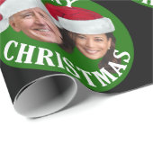 Joe Biden Kamala Harris 2020 w/Weihnachtsmannmütze Geschenkpapier (Rolleneckpunkt)